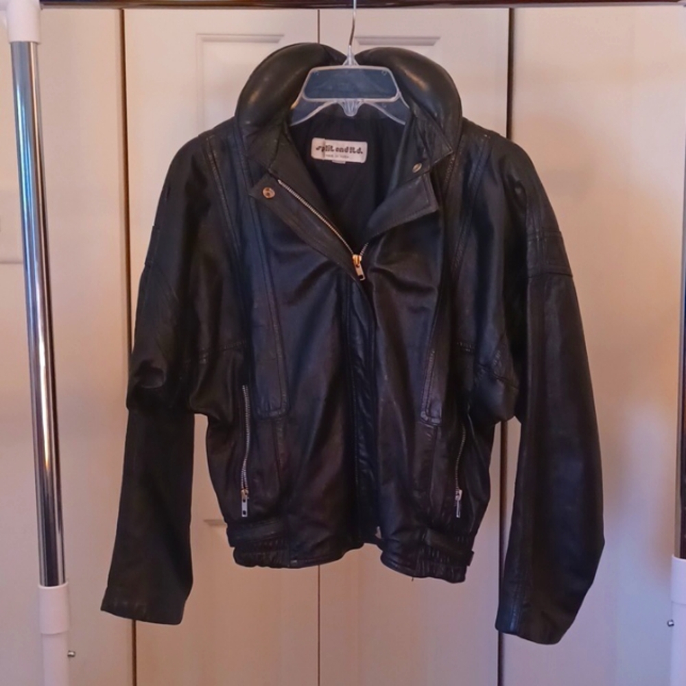 Junior Girls Cow Leather Moto Jacket